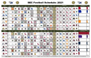 College Football Schedule Posters
